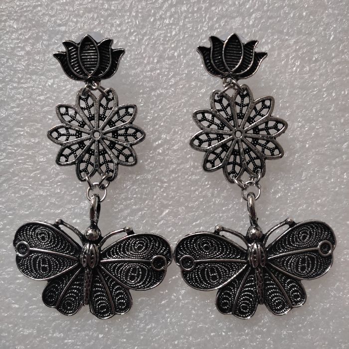 Monarch Butterfly Earrings- SM – Tulia's Artisan Gallery
